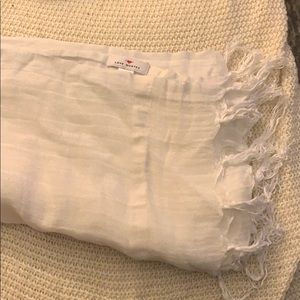 Love quotes chic white linen blend scarf